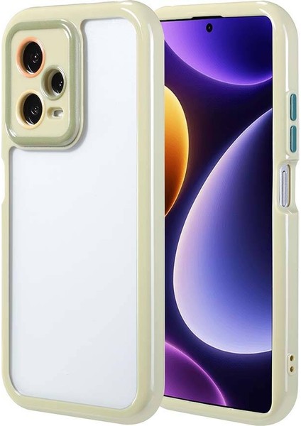 - Xiaomi Redmi Note 12 Pro Plus 5G - Kılıf Kamera Korumalı Renkli Kenar ve Çerçeve Tasarımlı Vitamin Kapak - Yeşil