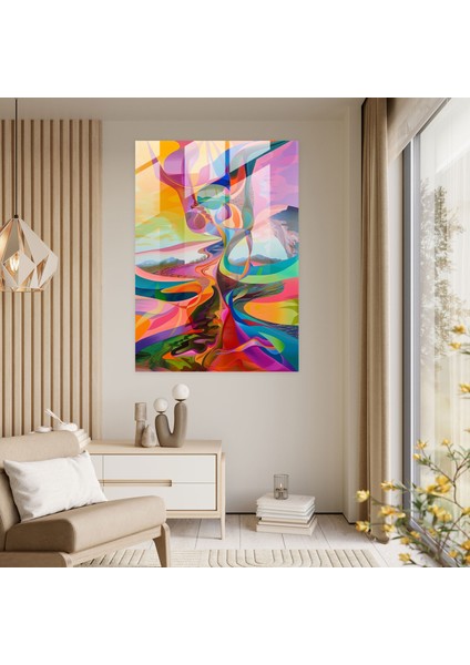 Uzatılmış Formlar Maniyerizm Modern Sanat - Maniyerizm, Cam Baskı, Ev Dekorasyonu, Duvar Dekorasyonu, 30X45