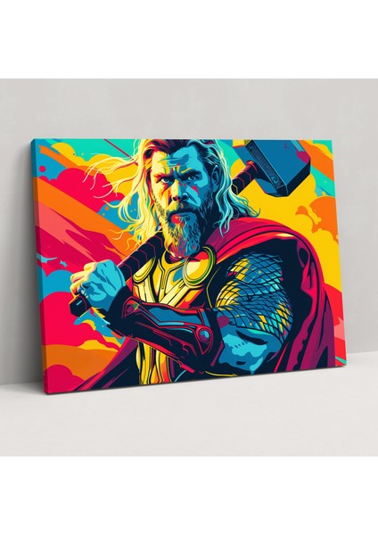 Mitoloji Duvar Süslemesi - Mitoloji, Thor, Ev Dekorasyonu, Kanvas Tablo, 100X70