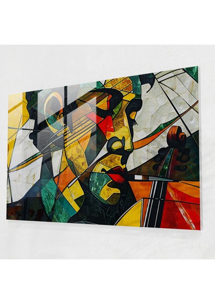 Pablo Picasso Cam Baskı Modern Sanat - Pablo Picasso, Cam Baskı, Pablo Picasso, Modern Sanat, 45X30