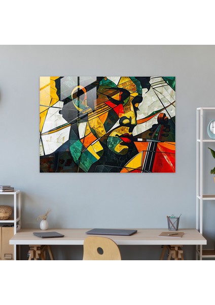 Pablo Picasso Cam Baskı Modern Sanat - Pablo Picasso, Cam Baskı, Pablo Picasso, Modern Sanat, 45X30
