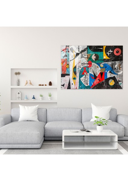 Pablo Picasso Duvar Dekorasyonu - Gerçeküstü Kompozisyon - Pablo Picasso, Ev Dekorasyonu, Pablo Picasso, Duvar Dekorasyonu, 45X30