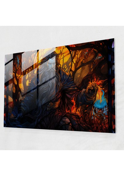 Mitoloji Cam Baskı - Mitoloji, Cam Tablo, Hades, Duvar Süslemesi, 45X30