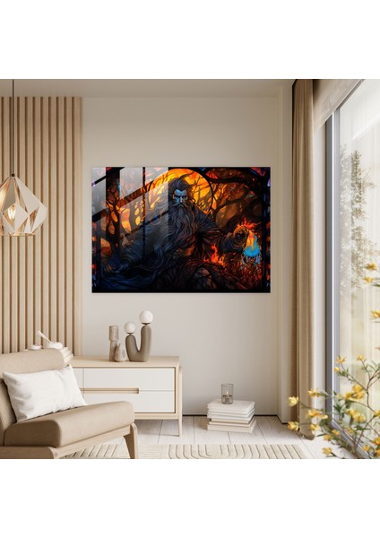 Mitoloji Cam Baskı - Mitoloji, Cam Tablo, Hades, Duvar Süslemesi, 45X30 fiyatları