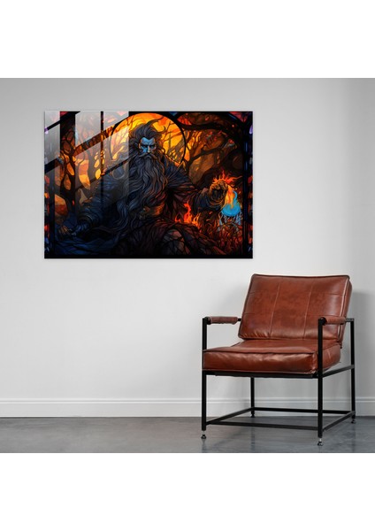 Mitoloji Cam Baskı - Mitoloji, Cam Tablo, Hades, Duvar Süslemesi, 45X30 modelleri