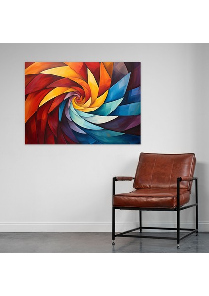 Hipnoz Kanvas Tablo Baskı - Hipnoz, Ev Dekorasyonu, Spiral Desenler, Duvar Dekorasyonu, 50X30 cm