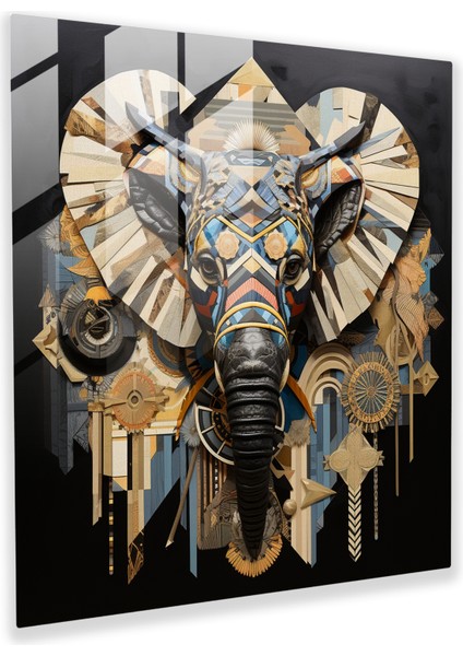 Safari Fusion Cam Duvar Sanatı - Çağdaş Ev Dekorasyonu, 30X30