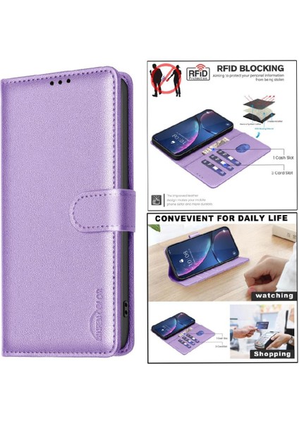 Oppo A94 4g Için Flip Case Pu Deri Cüzdan Manyetik Kart Tutucu Kickstand (Yurt Dışından)