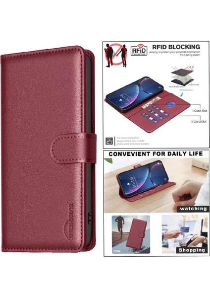 Samsung Galaxy S24 Artı Kart Tutucu Için Flip Case Kickstand Cüzdan Pu Rfıd (Yurt Dışından) fırsatları