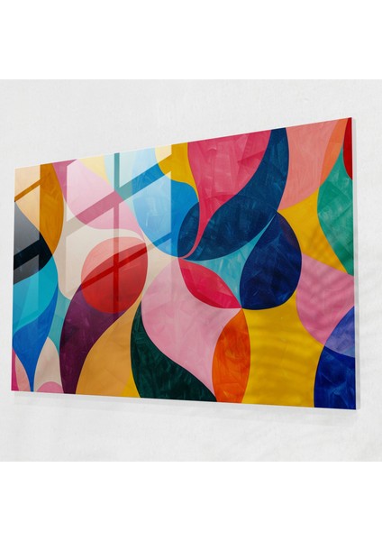 Henri Matisse Modern Sanat: Renkli Soyut Şekiller - Henri Matisse, Ev Dekorasyonu, Henri Matisse, Cam Sanatı, 45X30 cm