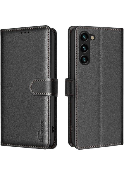 Samsung Galaxy S23 Artı Pu Deri Cüzdan Kart Tutucu Rfıd Için Flip Case (Yurt Dışından)
