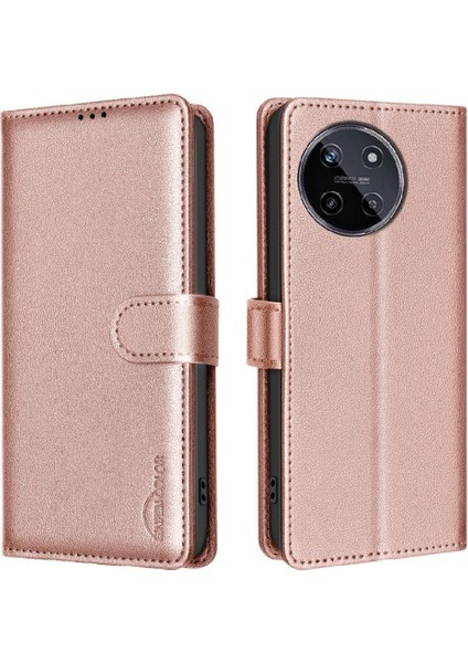 Realme 11 4g Rfıd Engelleme Manyetik Pu Deri Cüzdan Kartı Için Flip Case (Yurt Dışından)