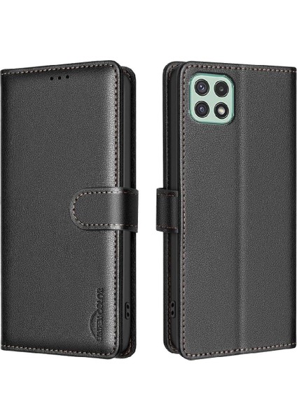 Samsung Galaxy A22 5g Manyetik Rfıd Engelleme Cüzdan Pu Kart Için Flip Case (Yurt Dışından) indirimleri