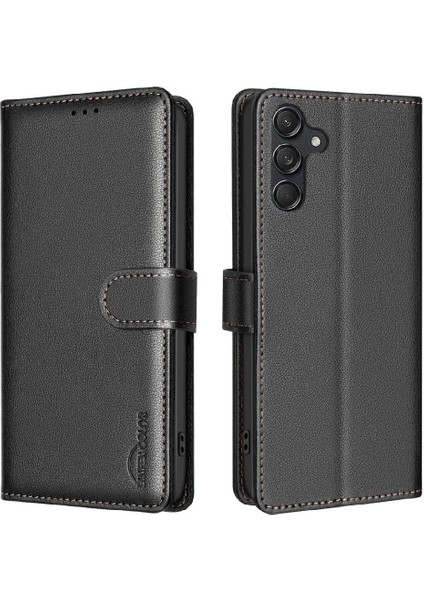 Samsung Galaxy S24 Manyetik Pu Deri Cüzdan Kart Tutucu Için Flip Case (Yurt Dışından)