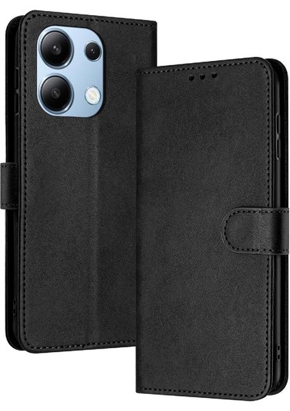 Xiaomi Redmi Not Için Flip Case 13 Pro 4g Saf Renk Kickstand Pu ile (Yurt Dışından)