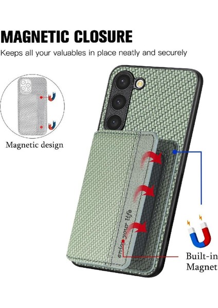 Samsung Galaxy S23 Artı Manyetik Kart Tutucu Rfıd Engelleme Standı (Yurt Dışından)