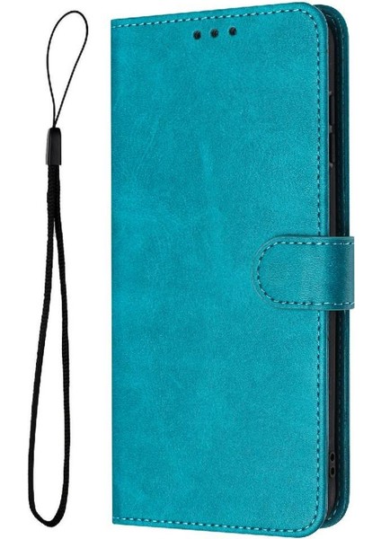 Toka Pu ile Samsung Galaxy M55 Kickstand Saf Renk Için Flip Case (Yurt Dışından)