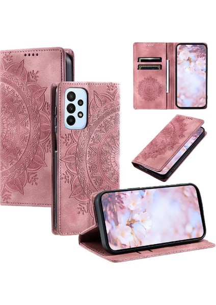 Samsung Galaxy A72 Yan Toka Darbeye Kapak Çevirin Kart Pu (Yurt Dışından)