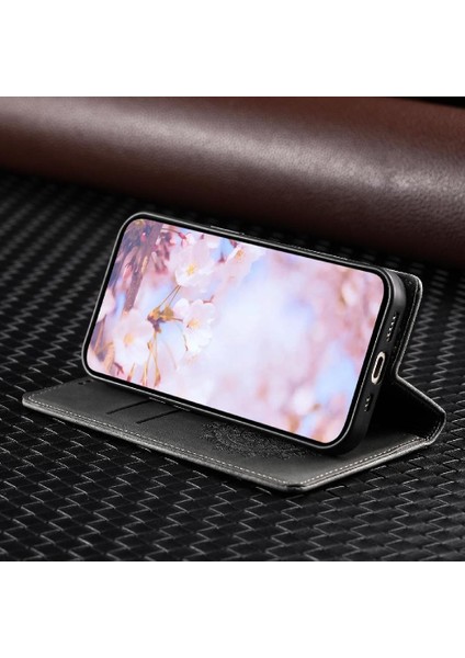 Samsung Galaxy A72 Yan Toka Darbeye Kapak Çevirin Kart Pu (Yurt Dışından)