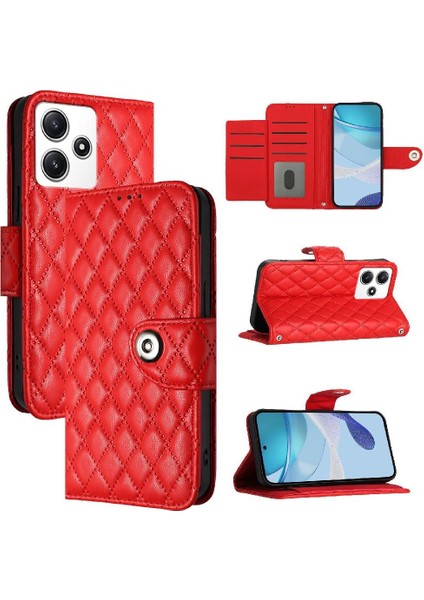 Xiaomi Redmi Için 12 4g/5g Kart Tutucu Cüzdan Kapak Bilek Şeridi (Yurt Dışından)