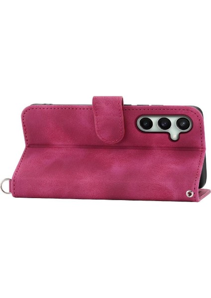 Samsung Galaxy S24 Fe Çoklu Kredi Kartı Yuvaları Için Flip Case Kabartmalı (Yurt Dışından) modelleri
