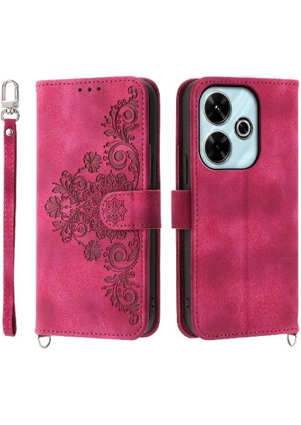 Xiaomi Poco M6 Pro 4g Darbeye Dayanıklı Kabartmalı Çoklu Kredi Için Flip Case (Yurt Dışından)