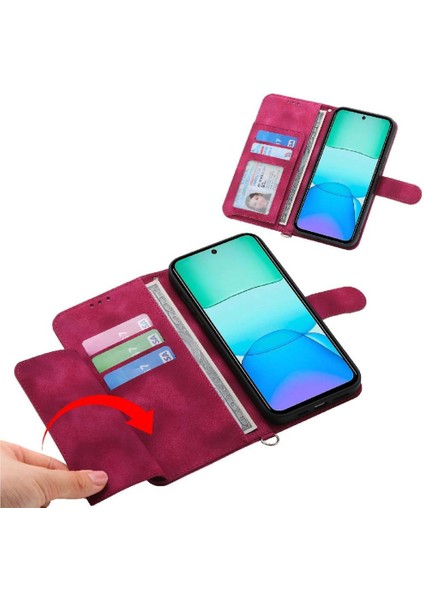 Xiaomi Poco M6 Pro 4g Darbeye Dayanıklı Kabartmalı Çoklu Kredi Için Flip Case (Yurt Dışından) indirimleri
