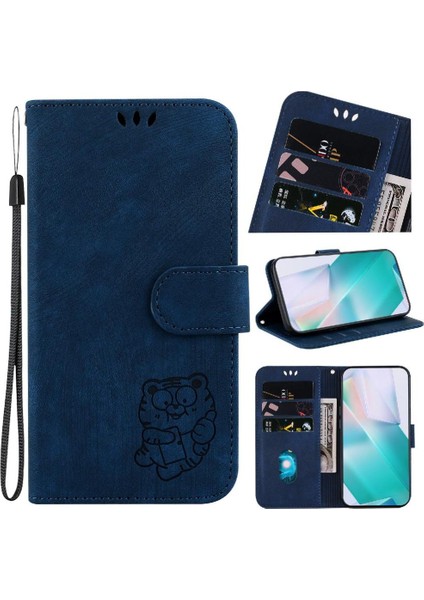 Xiaomi Poco M6 4g Için Kılıf Tutucu Kapak Kabartmalı Sevimli Kaplan Flip Folio (Yurt Dışından)