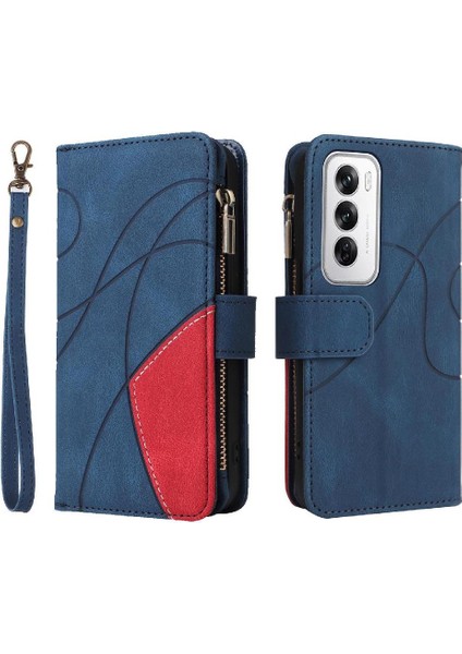 Oppo Oppo 12 5g Dokuz Kart Yuvaları Için Kılıf Kickstand Koruyucu Fermuar Tarzı (Yurt Dışından)