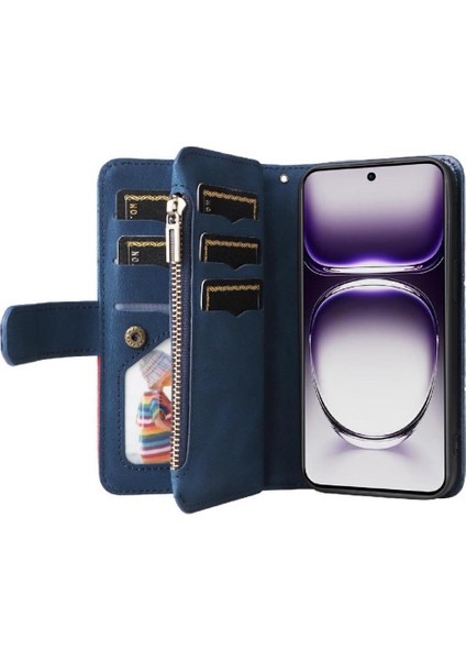 Oppo Oppo 12 5g Dokuz Kart Yuvaları Için Kılıf Kickstand Koruyucu Fermuar Tarzı (Yurt Dışından) fırsatları