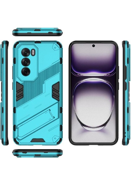 Oppo Oppo 12 5g Kickstand Sağlam Askeri Koruyucu Kapak Için Kılıf (Yurt Dışından)