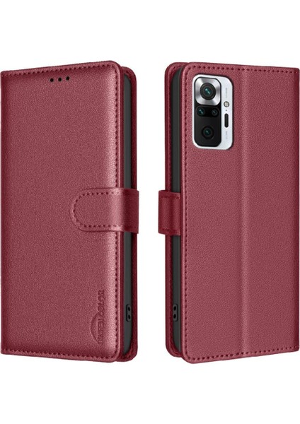 Xiaomi Redmi Not 10 Için Flip Case Pro Max Kart Tutucu Kickstand Cüzdan Pu (Yurt Dışından)
