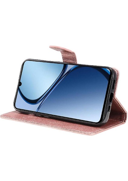 Realme C61 Iş Cüzdan Telefon Kılıfı Için Flip Case Klasik Düz Renk (Yurt Dışından) modelleri