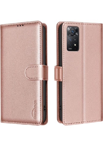 Xiaomi Redmi Not 11 Pro 4g Için Flip Case/5g Cüzdan Manyetik Rfıd Engelleme (Yurt Dışından)