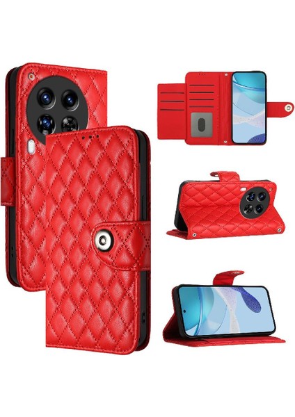 Tecno Camon 30 Premier 5g Kart Tutucu Cüzdan Kapak Bilek Şeridi Için Kılıf (Yurt Dışından)