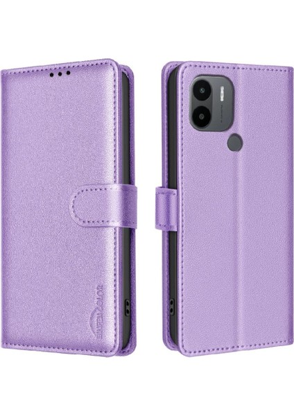 Xiaomi Redmi A1 Artı Rfıd Engelleme Manyetik Kart Tutucu Pu Için Flip Case (Yurt Dışından)