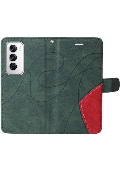 Kart Yuvası Standı Rengi ile Oppo Oppo 12 5g Deri Cüzdan Için Flip Case (Yurt Dışından) fiyatları