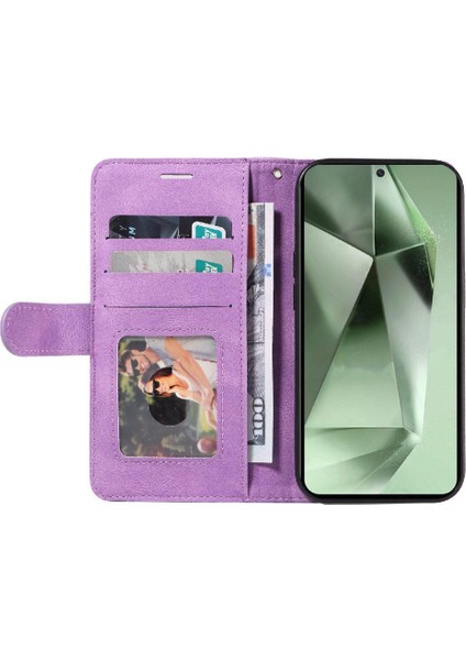 Samsung Galaxy S24 Fe Flip Için Flip Case Folio Kitap Dikiş Renk ile (Yurt Dışından) indirimleri