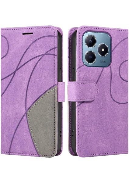 Kart Yuvası Standı Kickstand Koruyucu Flip ile Realme C61 Için Flip Case (Yurt Dışından)