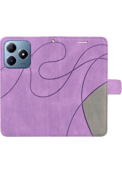 Kart Yuvası Standı Kickstand Koruyucu Flip ile Realme C61 Için Flip Case (Yurt Dışından) modelleri