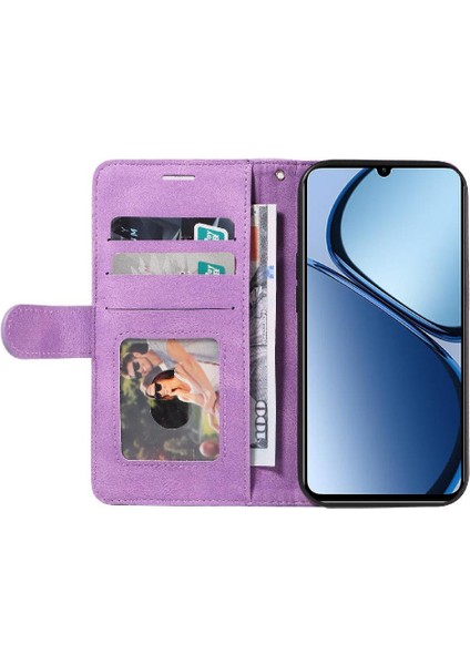 Kart Yuvası Standı Kickstand Koruyucu Flip ile Realme C61 Için Flip Case (Yurt Dışından) indirimleri