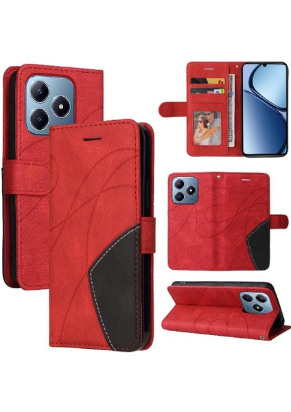 Kart Yuvası Standı Kickstand Koruyucu Flip ile Realme C61 Için Flip Case (Yurt Dışından) fırsatları