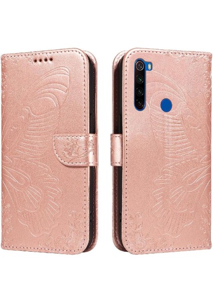 Xiaomi Redmi Not 8t Için Flip Case Kredi Kartı ile Ayrılabilir El Kayışı (Yurt Dışından)