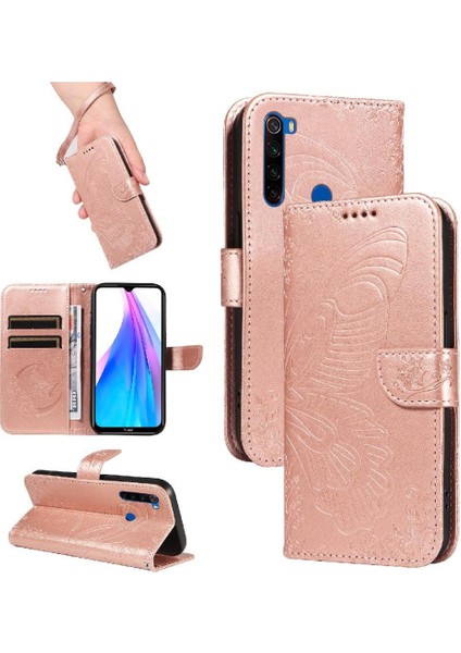 Xiaomi Redmi Not 8t Için Flip Case Kredi Kartı ile Ayrılabilir El Kayışı (Yurt Dışından) modelleri