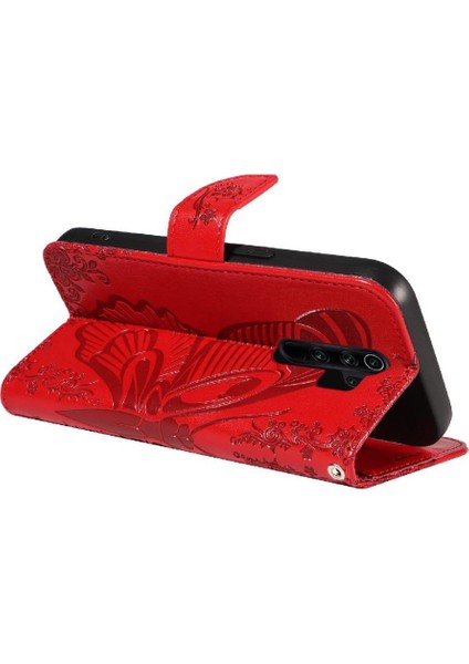 Kredi Kartı Yuvası ile Xiaomi Redmi Not 8 Pro Için Flip Case Kabartmalı Yüksek (Yurt Dışından) fırsatları
