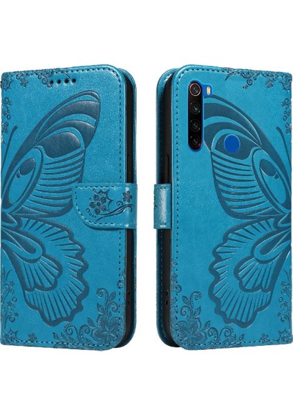 Xiaomi Redmi Not 8t Için Flip Case Kredi Kartı ile Ayrılabilir El Kayışı (Yurt Dışından)