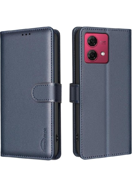 Motorola Moto G84 5g Kart Tutucu Kickstand Rfıd Engelleme Pu Için Flip Case (Yurt Dışından)