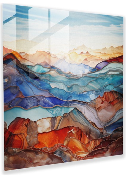 Anadolu Cam Baskı - Anadolu Manzaralarının Büyüleyici Füzyonu - Anadolu, Büyüleyici, Duvar Dekorasyonu, Anadolu, 30X30 cm