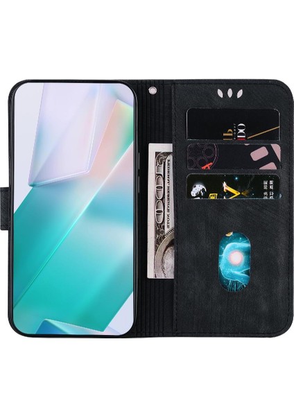 Tecno Camon 30 Pro Cüzdan Kılıf Için Kılıf Kabartmalı Sevimli Kaplan Flip Folio (Yurt Dışından)