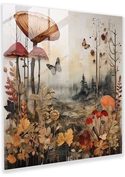 Sonbahar Kaleydoskop Cam Baskı - Sonbahar, Cam Baskı, Modern Sanat, Cam Duvar Sanatı, 30X30
